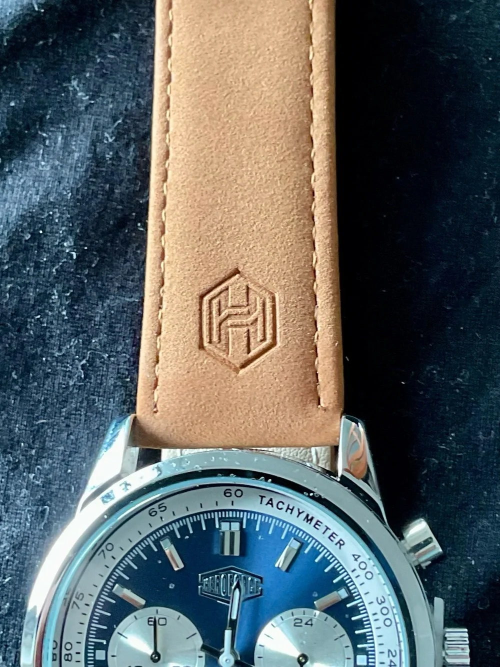 NIB Excellent Heroforce 3 Register Chronograph In Style Of Navitimer Tachymeter